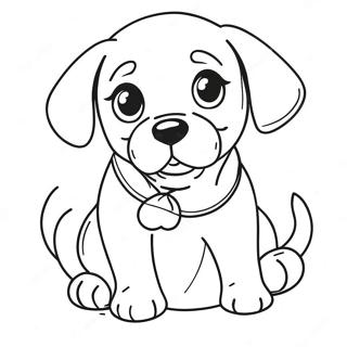 Realistische Puppy Kleurplaat 73520-17028