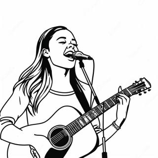 Olivia Rodrigo In Concert Kleurplaat 73703-17179