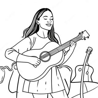Olivia Rodrigo In Concert Kleurplaat 73703-17180
