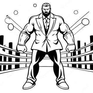 Dynamische Triple H In De Ring Verbind De Punten Kleurplaat 73807-17262