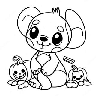 Halloween Stitch Kleurplaat 73855-17287