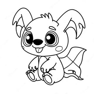 Schattige Halloween Stitch Kleurplaat 73856-17290