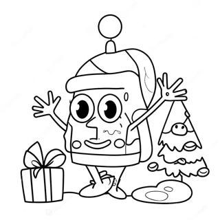 Spongebob Kerstmis Kleurplaten