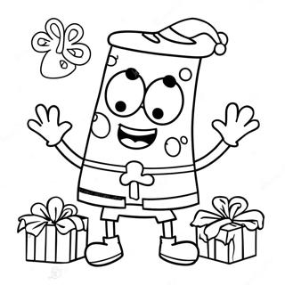 Spongebob Kerst Kleurplaat 73932-17347