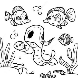 Kleurrijk Onderwater Avontuur Kleurplaat 74063-17460