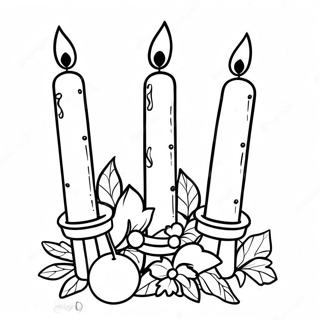 Kleurplaat Feestelijke Kwanzaa Kaarsen 74623-17890