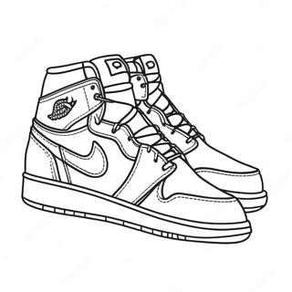 Jordan 1 Sneaker Kleurplaat 74904-18108