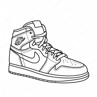 Classic Jordan 1 Sneaker Kleurplaat 74905-18110