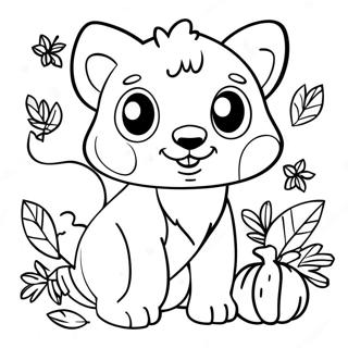 Speelse Herfst Dieren Kleurplaat 75166 18317