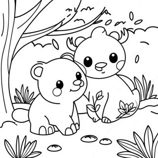 Speelse Herfst Dieren Kleurplaat 75166 18318