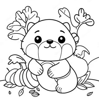 Speelse Herfst Dieren Kleurplaat 75166 18320