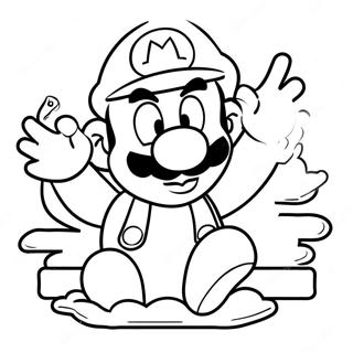 Mario Wonder Kleurplaten