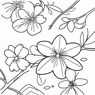 Fijne Kersenbloesems Kleurplaat 75552-18621