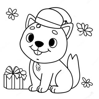 Kleurplaat Van Kerst Bluey 75651-18686