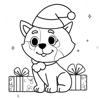 Kleurplaat Van Kerst Bluey 75651-18687
