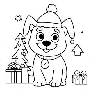 Kleurplaat Van Kerst Bluey 75651-18688