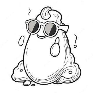 Lollige Poep Met Zonnebril Kleurplaat 75810-18818