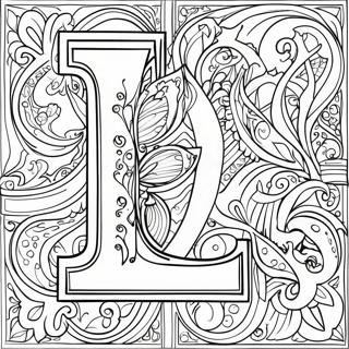 Kleurplaat Van De Letter L 75832-18828
