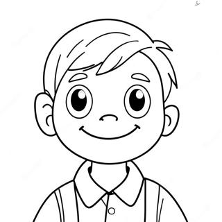 Greg Heffley Grappige Gezicht Kleurplaat 75884-18870