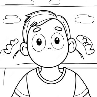 Greg Heffley Grappige Gezicht Kleurplaat 75884 18871