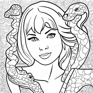 Taylor Swift Met Slang Motief Kleurplaat 75911 18893