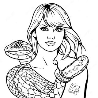 Taylor Swift Met Slang Motief Kleurplaat 75911 18894