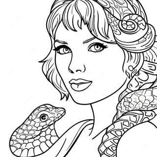 Taylor Swift Met Slang Motief Kleurplaat 75911 18895
