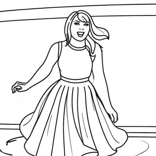 Taylor Swift Optredend Op Het Podium Kleurplaat 75912 18898