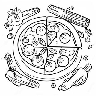 Pizza En Pasta Kleurplaat 76474-19333