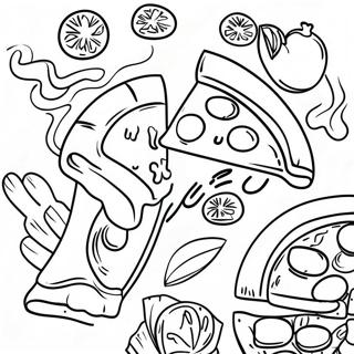 Pizza En Pasta Kleurplaat 76474-19335