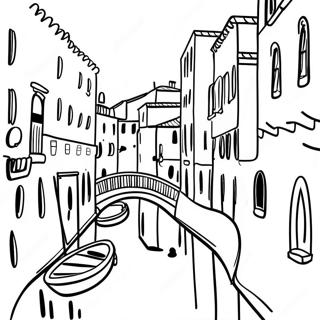 Levendige Venetiaanse Kanalen Kleurplaat 76476-19341