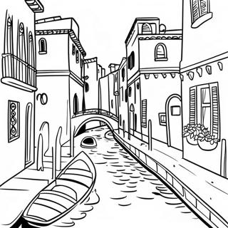 Levendige Venetiaanse Kanalen Kleurplaat 76476-19342