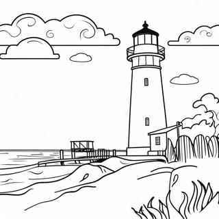 Kleurplaat Van Een Vuurtoren Bij De Outer Banks 76550-19394