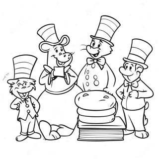 Kleurige Lees Door Amerika Personages Kleurplaat 76651 19472