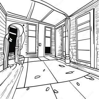 Donkere Grunge Aesthetic Scene Kleurplaat 76679-19498