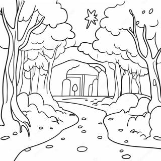 Donkere Grunge Aesthetic Scene Kleurplaat 76679-19500