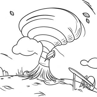 Cartoon Tornado Kleurplaat 76908-19680