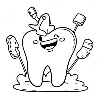 Blije Tand Kleurplaat 77112-19812