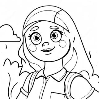 Avontuurlijke Amy Kleurplaat 77165 19859