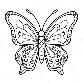 Kleurplaat Van Een Sprankelende Regenboogvlinder 77836-20376