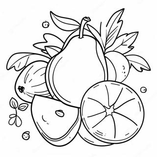 Vrolijke Spaanse Fruit Kleurplaat 77993 20503