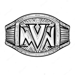 Vibrante Wwe Kampioenschapsriem Kleurplaat 78017-20516