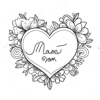 Lieve Moederdag Hart Kleurplaat 78199-20657