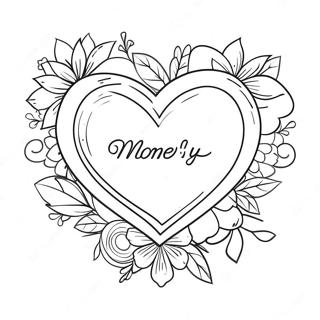 Lieve Moederdag Hart Kleurplaat 78199-20658