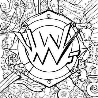 Dapper Wwe Logo Kleurplaat 78249-20693