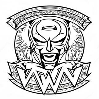Dapper Wwe Logo Kleurplaat 78249-20694