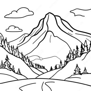 Majestueus Bergzicht Kleurplaat 78301 20736