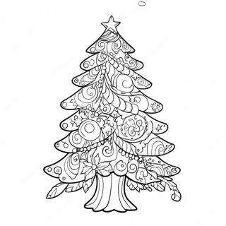 Speelse Kerstboom Kleurplaat 78403-20810