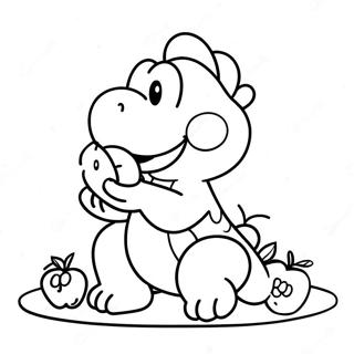 Yoshi Eet Vruchten Kleurplaat 78457 20861