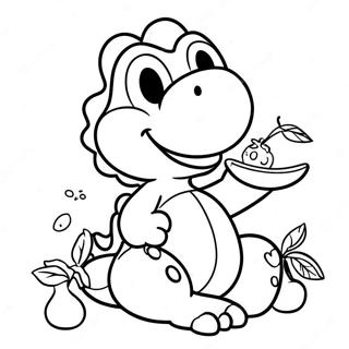 Yoshi Eet Vruchten Kleurplaat 78457 20862